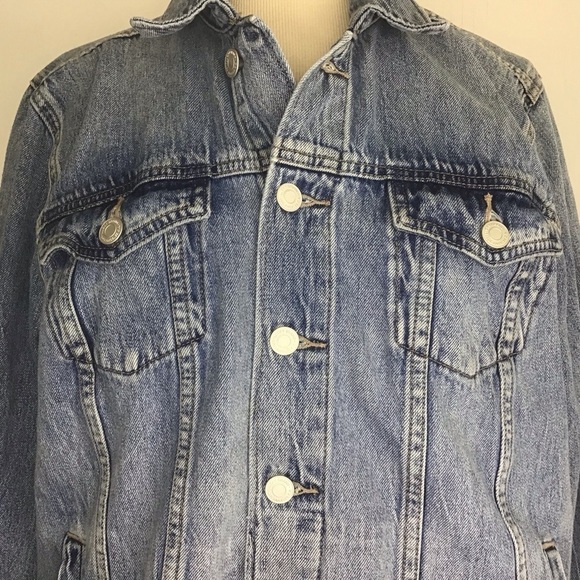 Lucky Brand trucker style denim crystal lake wash jean jacket spring 2020 1X - Picture 5 of 11